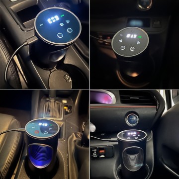 Touch Screen Portable Car Air Purifier Filter
