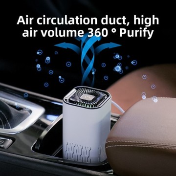Cross-Border Car Air Purifier Negative Ion Deodorizer Small Household HEPA Purifier