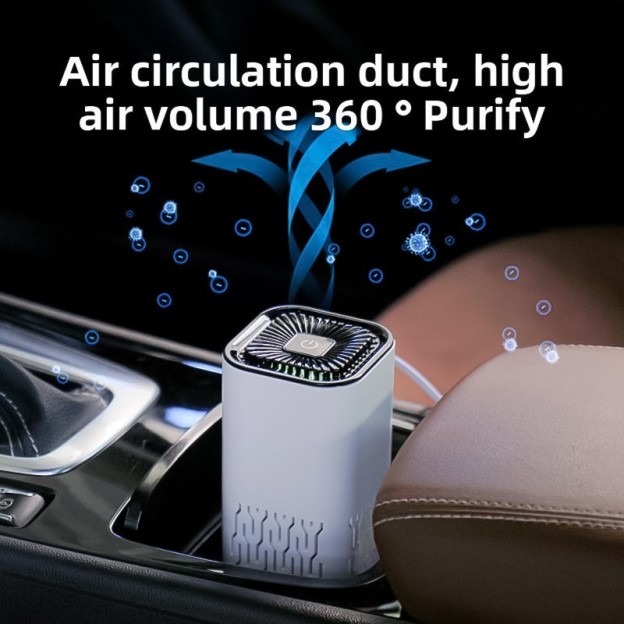 Cross-Border Car Air Purifier Negative Ion Deodorizer Small Household HEPA Purifier Cross-Border Car Air Purifier Negative Ion Deodorizer Small Household HEPA Purifier