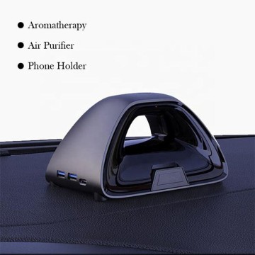 Portable Car Air Purifier H12 Filter Installation Negative Ion Generator