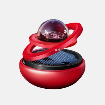 Solar Powered Rotating Car Aromatherapy Diffuser with Zinc Alloy Decoration