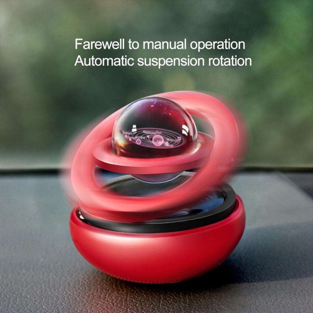 Solar Powered Rotating Car Aromatherapy Diffuser with Zinc Alloy Decoration Solar Powered Rotating Car Aromatherapy Diffuser with Zinc Alloy Decoration