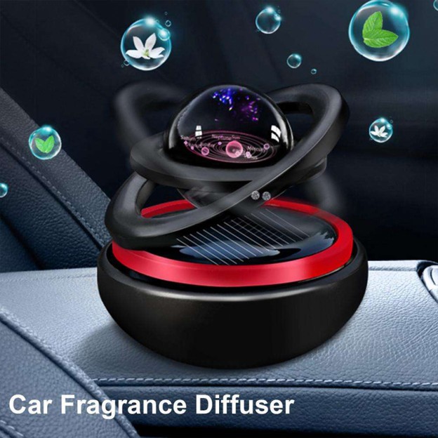 Solar Powered Rotating Car Aromatherapy Diffuser with Zinc Alloy Decoration Solar Powered Rotating Car Aromatherapy Diffuser with Zinc Alloy Decoration
