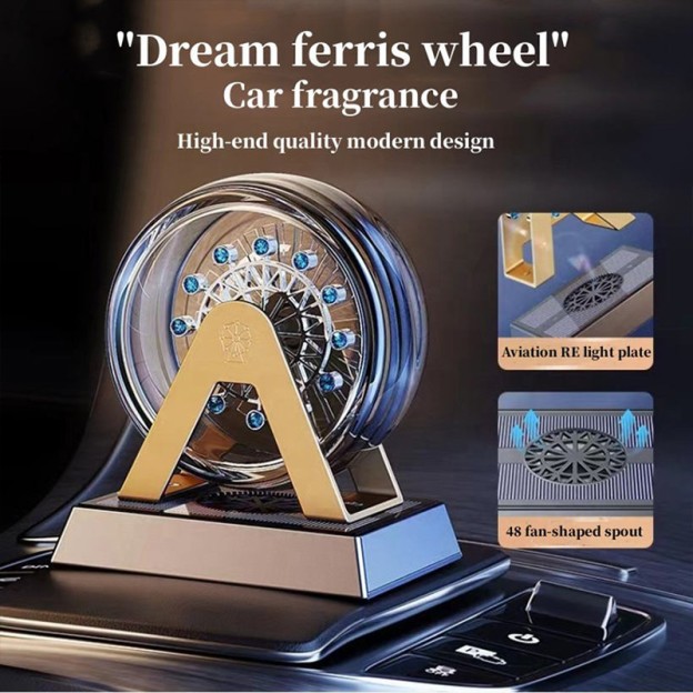 Ferris Wheel Solar Car Aroma Diffuser