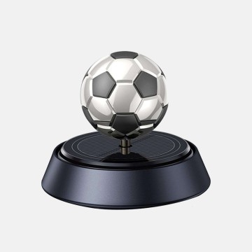 Solar Rotating Football Car Air Freshener Aroma Decoration