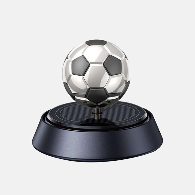 Solar Rotating Football Car Air Freshener Aroma Decoration