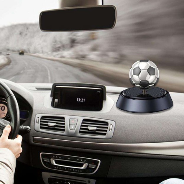 Solar Rotating Football Car Air Freshener Aroma Decoration Solar Rotating Football Car Air Freshener Aroma Decoration