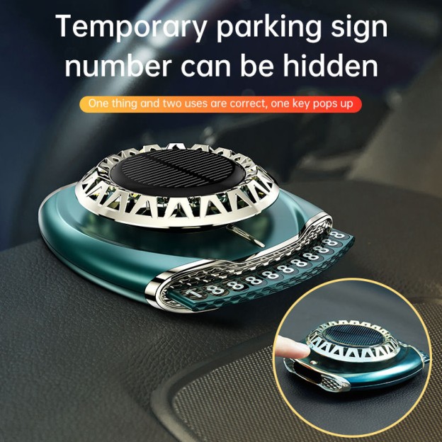 Luxury Car Aroma Diffuser Solar Rotating Air Vent Air Freshener Parking Card Luxury Car Aroma Diffuser Solar Rotating Air Vent Air Freshener Parking Card