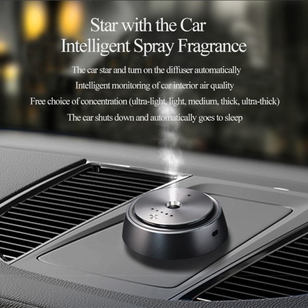 Intelligent Air Car Freshener Aromatherapy Diffuser Aluminum Alloy 30ml