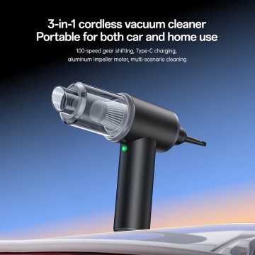 3-in-1 Cordless Vacuum Cleaner 10000Pa Suction 72000rpm Motor Car Home Dual-Use