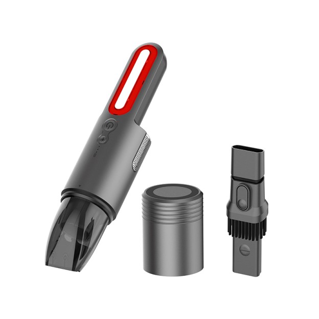 Portable Wireless Car Vacuum Cleaner Strong Suction with Warning Light for Car Home Office