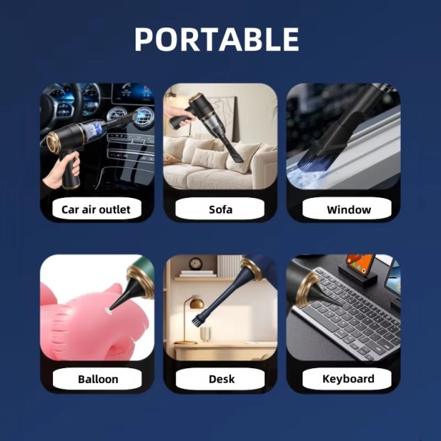 Home Desktop 29000Pa Strong Suction Wireless Portable Vacuum Cleaner Dual Handheld Design Home Desktop 29000Pa Strong Suction Wireless Portable Vacuum Cleaner Dual Handheld Design