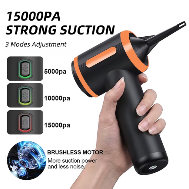 Cordless Car Vacuum Cleaner 15000Pa High Power Handheld 2-in-1 Brushless Motor Digital Display Cordless Car Vacuum Cleaner 15000Pa High Power Handheld 2-in-1 Brushless Motor Digital Display