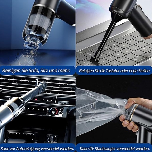 Mini Wireless Handheld Car Vacuum Cleaner 5000Pa Suction Charging Dry Use 120ml Dust Cup Mini Wireless Handheld Car Vacuum Cleaner 5000Pa Suction Charging Dry Use 120ml Dust Cup