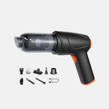 High Power Handheld 4-in-1 Car Vacuum Cleaner 5.5kPa 65W with Light and Multi Nozzles