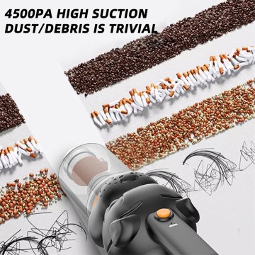 15000Pa Brushless Motor Handheld Electric Vacuum Cleaner Charging 0.5L Capacity