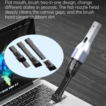 Compact Strong Suction Handheld 70W Plastic Car Vacuum Cleaner
