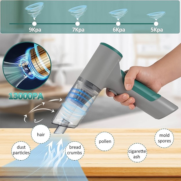 Portable Handheld Car Vacuum Cleaner 12000Pa Mini Powerful Dust Cleaner Portable Handheld Car Vacuum Cleaner 12000Pa Mini Powerful Dust Cleaner