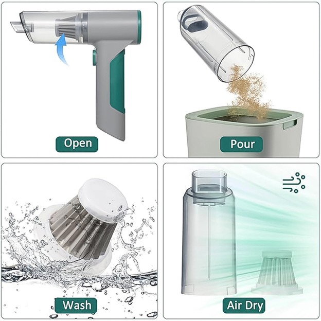 Portable Handheld Car Vacuum Cleaner 12000Pa Mini Powerful Dust Cleaner Portable Handheld Car Vacuum Cleaner 12000Pa Mini Powerful Dust Cleaner