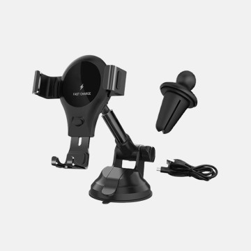 10W Charging Telescopic Phone Mount Stand Car Wireless Charger