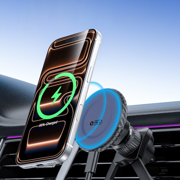 360-degree Rotation Strong Magnets 15W Fast Charging Magnetic Car Vent Phone Holder 360-degree Rotation Strong Magnets 15W Fast Charging Magnetic Car Vent Phone Holder