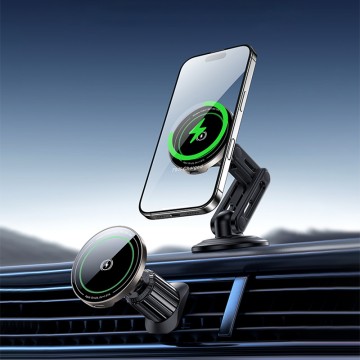 15W Fast Charging Magnetic Wireless Car Phone Mount Air Vent/Dashboard