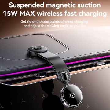 360° Arbitrary Adjustment Flexible Memory Alloy Magnetic Wireless Charging Car Phone Holder