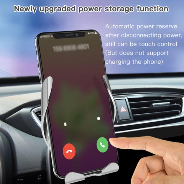 Air Vent Touch Control Car Wireless Phone Holder 15W Fast Charging Mount Air Vent Touch Control Car Wireless Phone Holder 15W Fast Charging Mount
