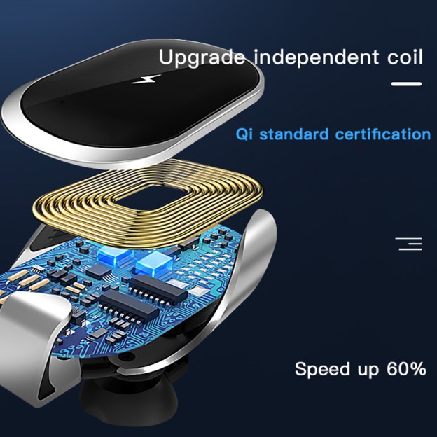 Air Vent Touch Control Car Wireless Phone Holder 15W Fast Charging Mount Air Vent Touch Control Car Wireless Phone Holder 15W Fast Charging Mount