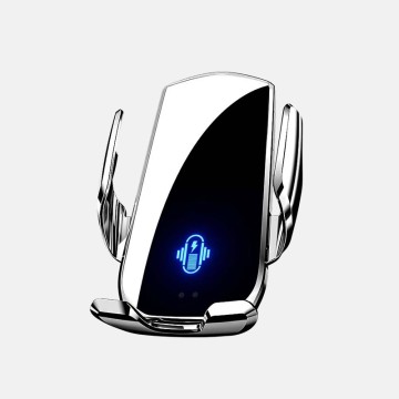 15W Magnetic Wireless Car Charger Phone Holder Degree Rotation Auto Clamp