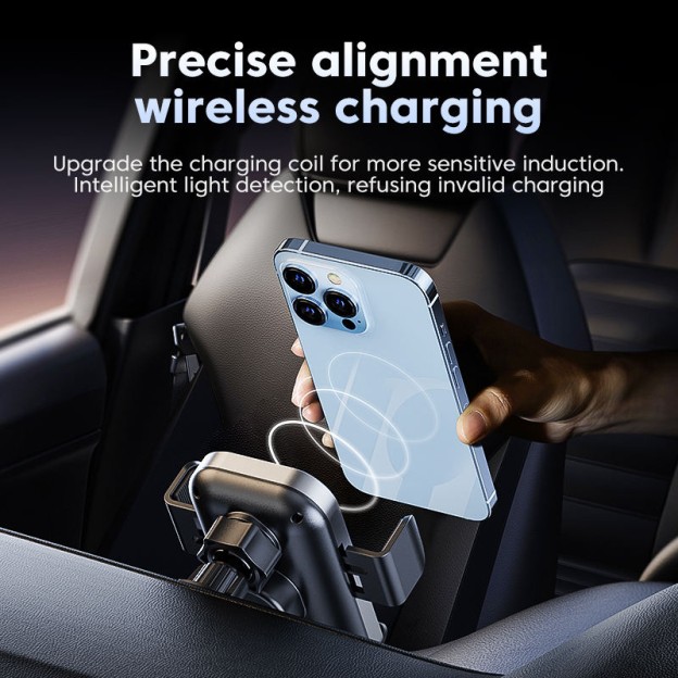15W Wireless Car Charger Smart Induction Auto-Clamp Mount 15W Wireless Car Charger Smart Induction Auto-Clamp Mount