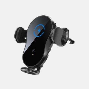 Smart 15W Flexible Car Wireless Charger Infrared Auto Clamping