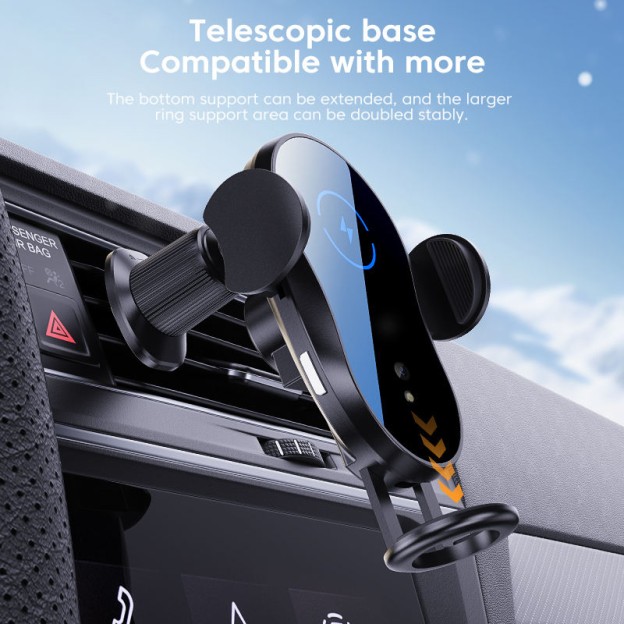 Smart 15W Flexible Car Wireless Charger Infrared Auto Clamping Smart 15W Flexible Car Wireless Charger Infrared Auto Clamping