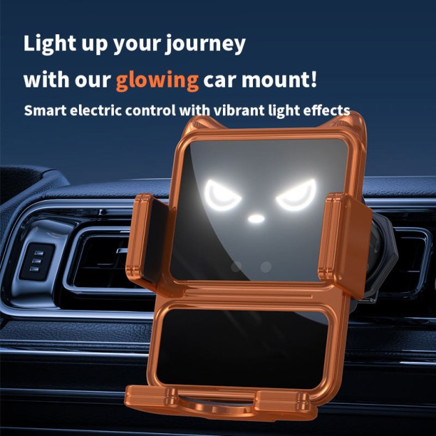 Orange Creative Electric Smart Induction 15W Car Wireless Charger Vent Mount Holder Orange Creative Electric Smart Induction 15W Car Wireless Charger Vent Mount Holder