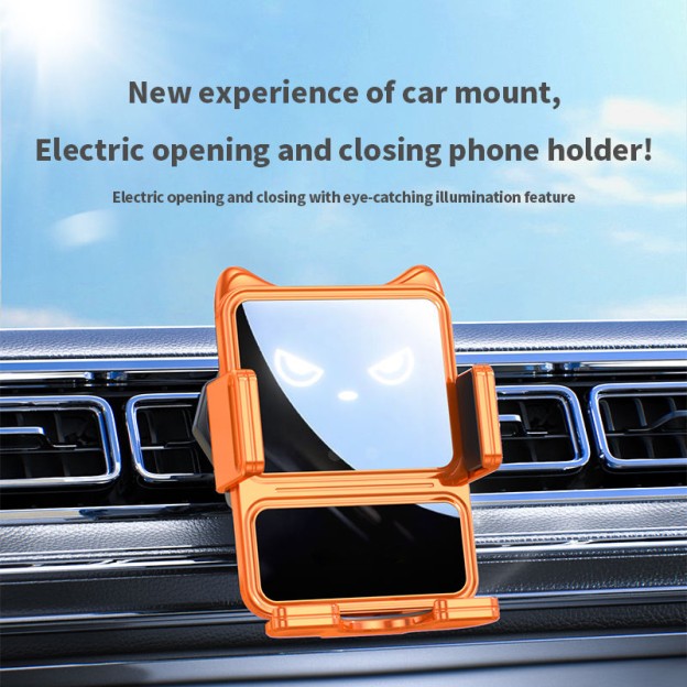 Orange Creative Electric Smart Induction 15W Car Wireless Charger Vent Mount Holder Orange Creative Electric Smart Induction 15W Car Wireless Charger Vent Mount Holder