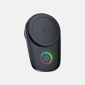 Magnetic Phone Navigation Mount 25W Car Wireless Charger Cooling Fan Rotation Touch Control