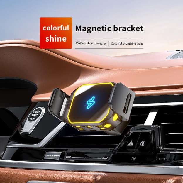 Mini Lightweight Multifunctional Air Vent 360-Degree Rotation 15W Car Wireless Charger Light Holder Mini Lightweight Multifunctional Air Vent 360-Degree Rotation 15W Car Wireless Charger Light Holder