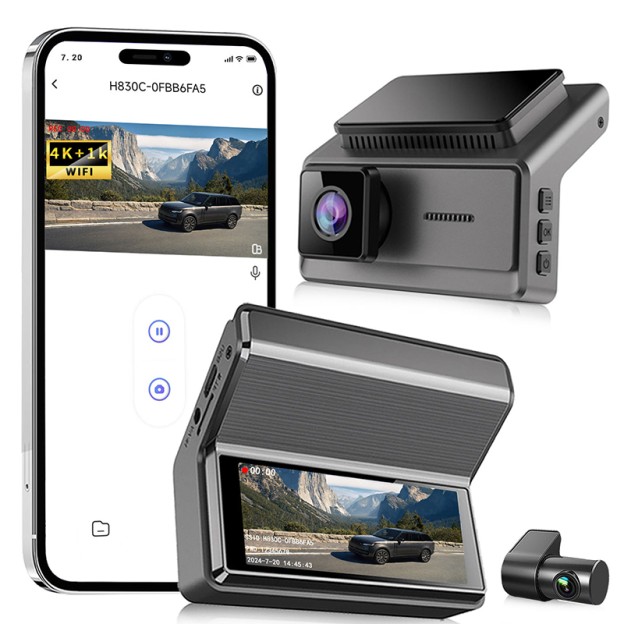 2K Dual Lens Car Dash Camera Night Vision Loop Recording Hidden Design 2K Dual Lens Car Dash Camera Night Vision Loop Recording Hidden Design