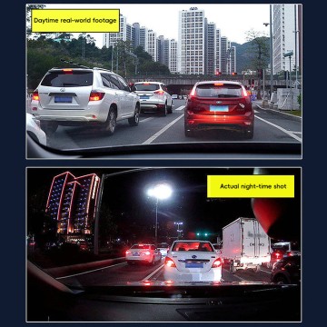 1080P Vehicle Car Dashcam Front and Rear Dual Lens 2 Channel Dash Cam