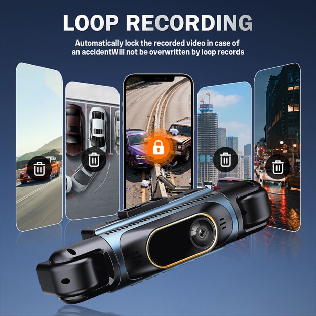 Full View Four-Channel 1080P HD Night Vision Car Dashcam Full View Four-Channel 1080P HD Night Vision Car Dashcam