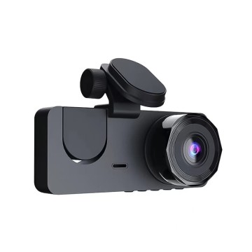 4-Inch Three-Lens Dash Cam with GPS Night Vision