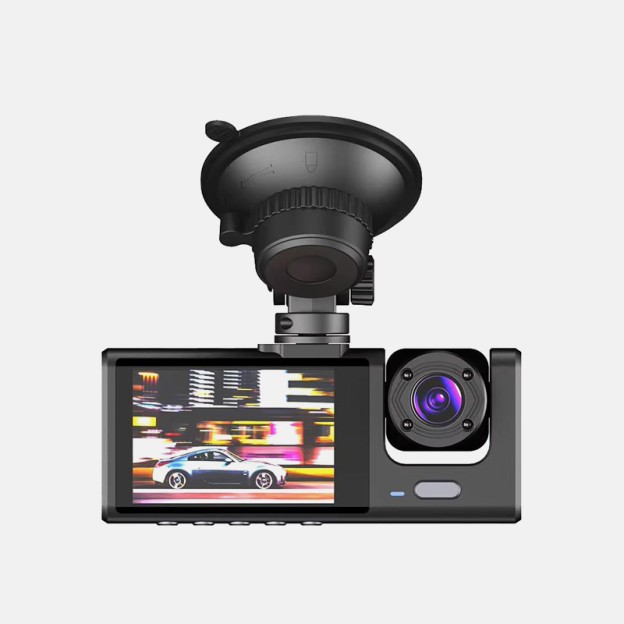 Three-Lens Car Dashcam 1080P Full HD Night Vision Reverse Assist