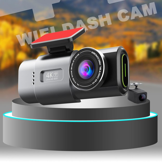 Front Rear Dual Lens 4K Dash Cam with GPS and G Sensor Front Rear Dual Lens 4K Dash Cam with GPS and G Sensor