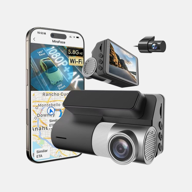 4K Car Dual Lens Dash Cam 3 Inch Screen