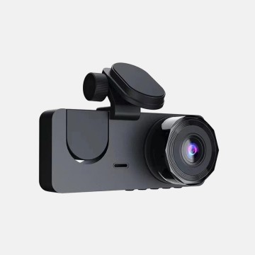 Three-Lens 1080p Loop Recording Car Front and Rear Dash Cam