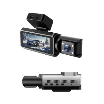 HD 1296P Dual Dashcam 3 Inch Screen Front and Rear Parking Monitor