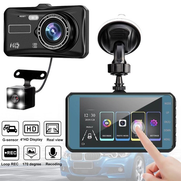 3-Lens Dash Cam HD 1080p 170 Degree Wide Angle Video Recorder 3-Lens Dash Cam HD 1080p 170 Degree Wide Angle Video Recorder