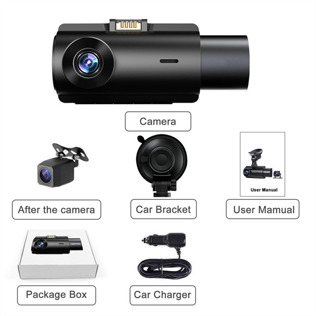 Three Lens HD Front 4K Car Dashcam Rear 1080p Recording Real-Time Tracker Video Camera Vehicle Dashcam Three Lens HD Front 4K Car Dashcam Rear 1080p Recording Real-Time Tracker Video Camera Vehicle Dashcam