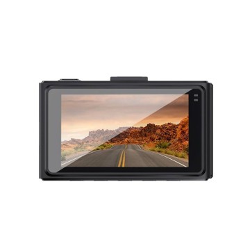 4.3-inch 2K Dual Camera Car Dash Cam with Rearview Mirror 1080p Recording G-Sensor
