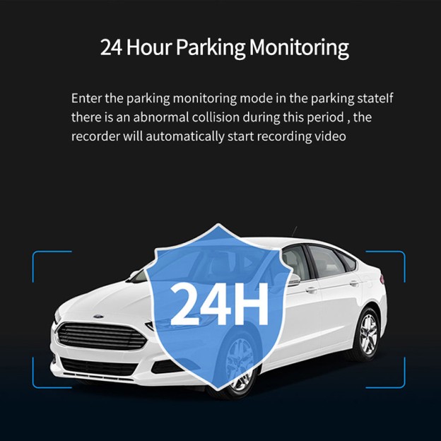 1080p Dual Lens Car Black Box Dashcam Loop Recording Vehicle Safety Dashboard Camera